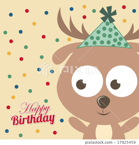 birthday design over pink background vector... - Stock Illustration ...