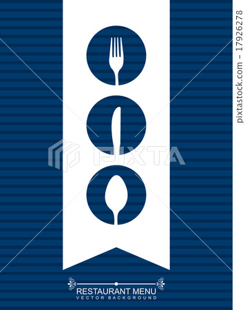 menu design over blue background vector illustration menu design over blue background vector illustration 17926278