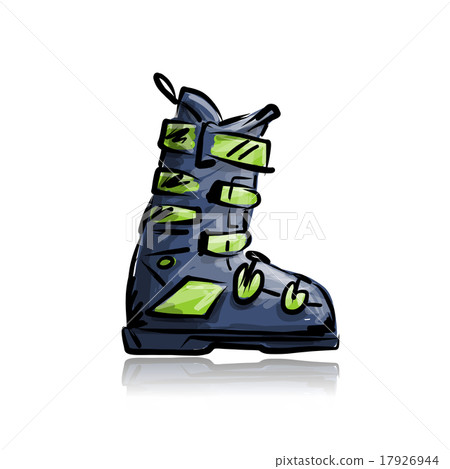 Ski boots, sketch for your design 17926944