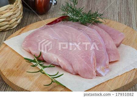 Raw turkey steak Raw turkey steak 17931082
