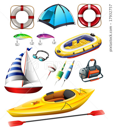 Fishing equipments and boats Fishing equipments and boats 17932757
