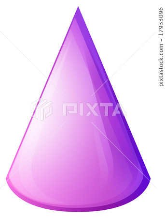 Purple cone form on white Purple cone form on white 17933096
