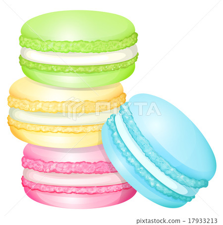 Stack of colorful macaron 17933213