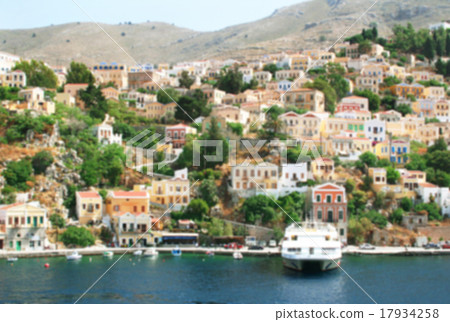 Greece. Island Symi. In blur style 17934258