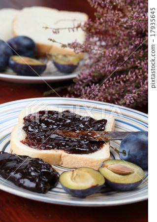 Plum jam sandwich 17935645