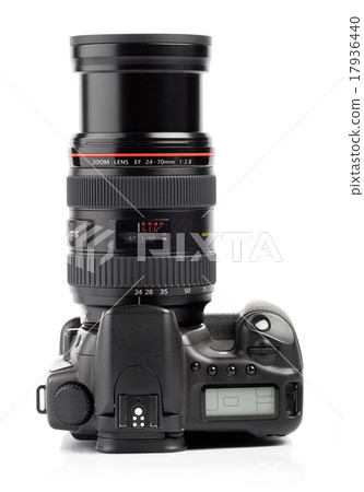 DSLR camera isolated on a white background DSLR camera isolated on a white background 17936440