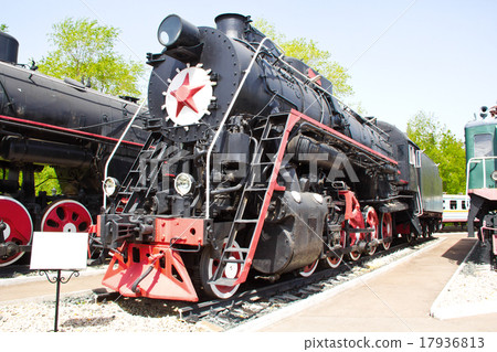 Stock Photo: Rail road locomotive