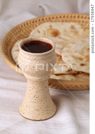 Wine and bread 17936947