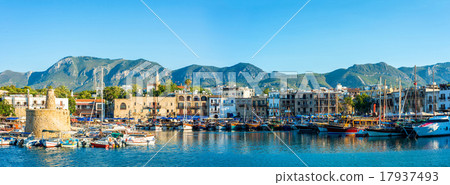 Panorama of Kyrenia harbour. Kyrenia (Girne) 17937493