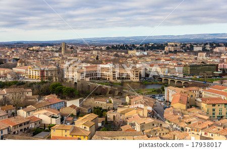 View of Carcassonne from the fortress - Languedoc View of Carcassonne from the fortress - Languedoc 17938017