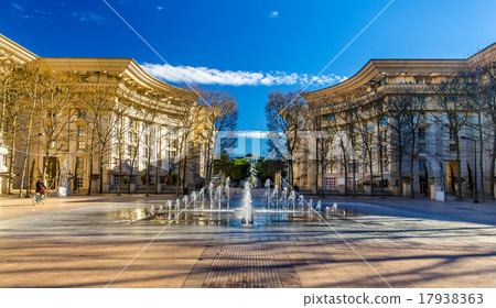 Fountain in Antigone district of Montpellier Fountain in Antigone district of Montpellier 17938363