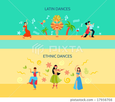 Horizontal Flat dance Style Banners 17938708