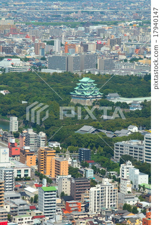 名古屋城堡和城市景觀 17940147