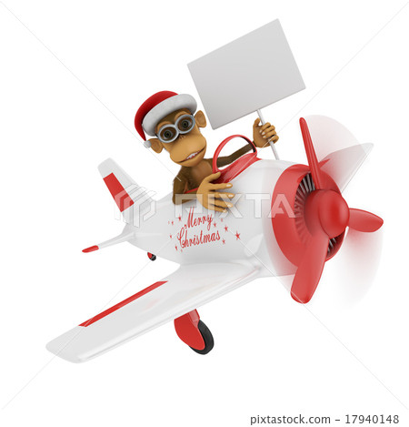 monkey in airplane 17940148