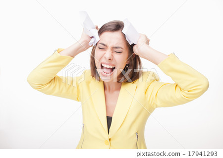 picture of a business woman in stress picture of a business woman in stress 17941293