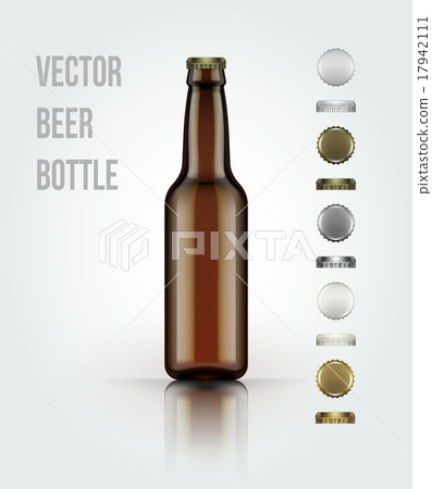 Blank glass beer bottle for new design. Vector Blank glass beer bottle for new design. Vector 17942111
