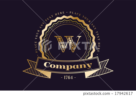 W letter vector icon logo vintage 17942617