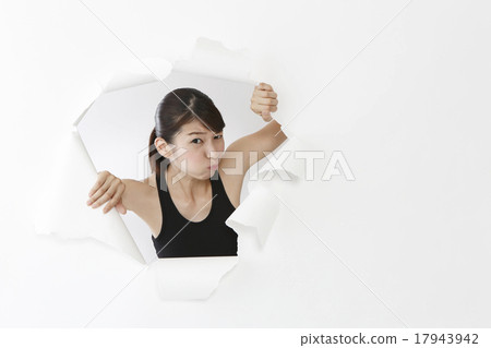 A woman flying out 17943942