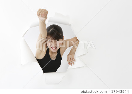 A woman flying out 17943944