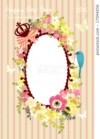 Flowers and birds with frame picture / attachment Flowers and birds with frame picture / attachment 17944856