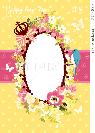 Flowers and birds with frame picture / attachment Flowers and birds with frame picture / attachment 17944859