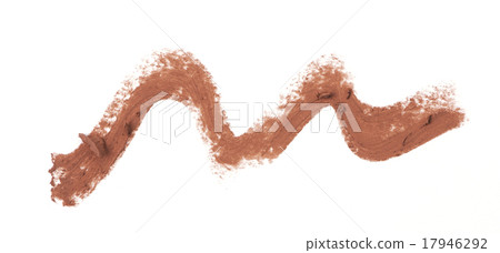 Brown color lipstick stroke on white background Brown color lipstick stroke on white background 17946292