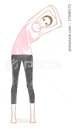 Women stretching 17946573