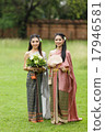 Couple thai woman  traditional dress. 17946581