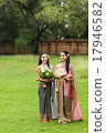 Couple thai woman  traditional dress. 17946582