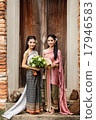 Couple thai woman  traditional dress. 17946583