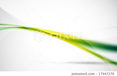 Green wave line in light space. Abstract Green wave line in light space. Abstract 17947276