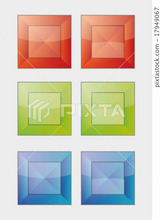 six color square badges or buttons six color square badges or buttons 17949067