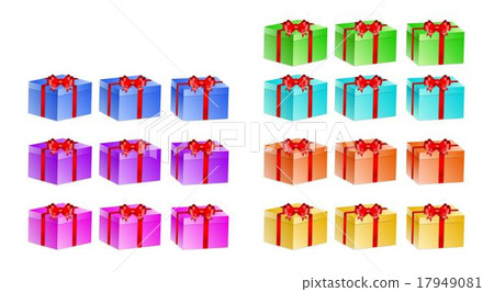 presents with different color and rotation presents with different color and rotation 17949081