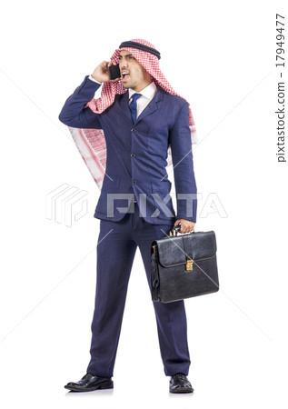 Arab businessman isolated on white Arab businessman isolated on white 17949477
