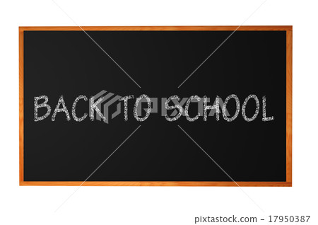 Blank blackboard with wood frame isolated on white Blank blackboard with wood frame isolated on white 17950387