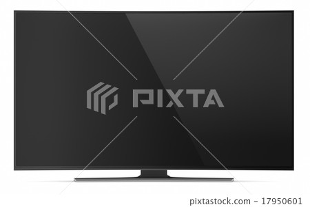 UHD Smart Tv with Curved Screen on White 17950601