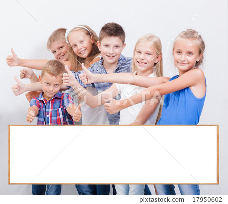 The smiling teenagers showing okay sign on white The smiling teenagers showing okay sign on white 17950602