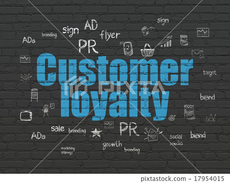 Advertising concept: Customer Loyalty on wall 17954015