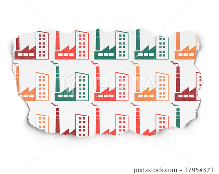 Manufacuring concept: Industry Building icons on Manufacuring concept: Industry Building icons on 17954371
