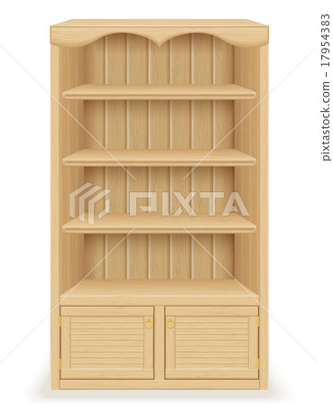 bookcase furniture made of wood vector bookcase furniture made of wood vector 17954383