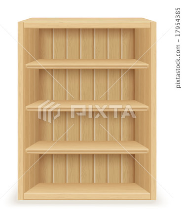 bookshelf furniture made of wood vector 17954385