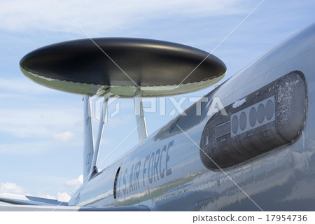 Early warning control machine (AWACS) Radar dome of E-3 (from the right side) Early warning control machine (AWACS) Radar dome of E-3 (from the right side) 17954736