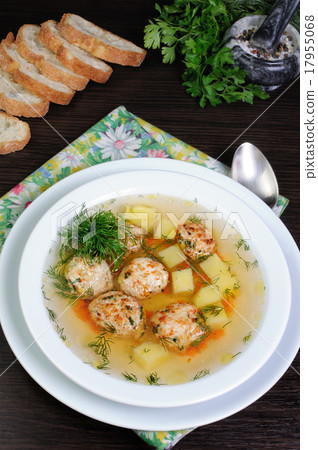 Soup with meatballs Soup with meatballs 17955068