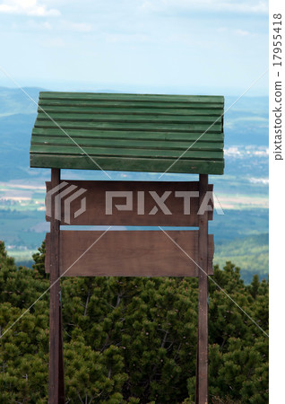 Blank sign in mountain Blank sign in mountain 17955418