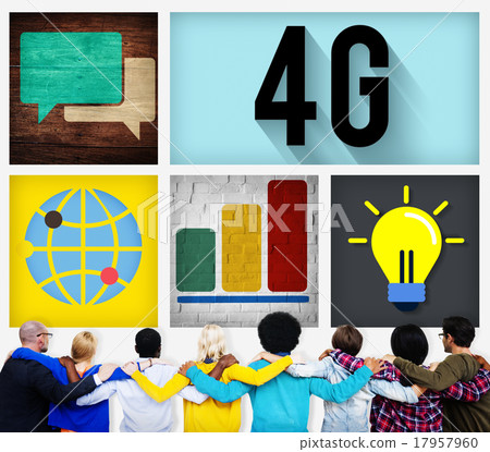 4G Connection Technology Internet Network Concept 17957960