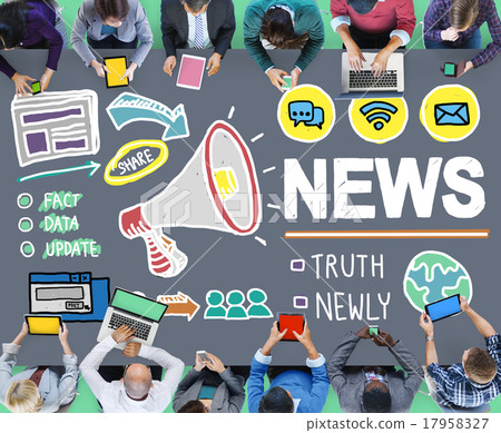 News Broadcast Information Media Publication Concept News Broadcast Information Media Publication Concept 17958327