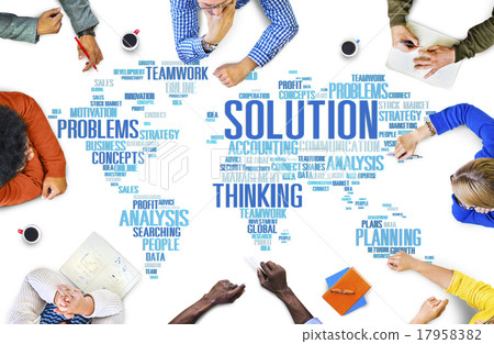 Solution Solve Problem Strategy Vision Decision Concept 17958382