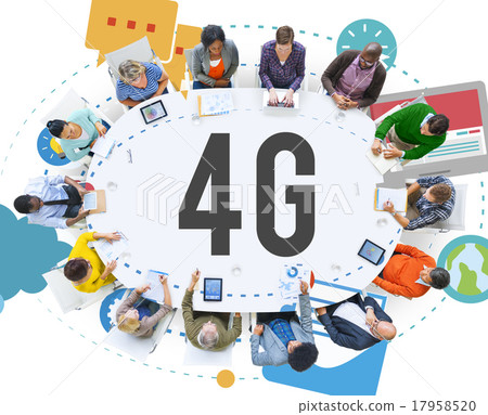 4G Telecommunication Connection Networking Mobility Concept 17958520