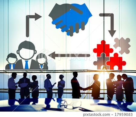 Partnership Team Corporate Collaboration Connection Concept 17959083