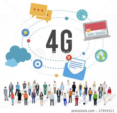 4G Telecommunication Connection Networking Mobility Concept 4G Telecommunication Connection Networking Mobility Concept 17959321